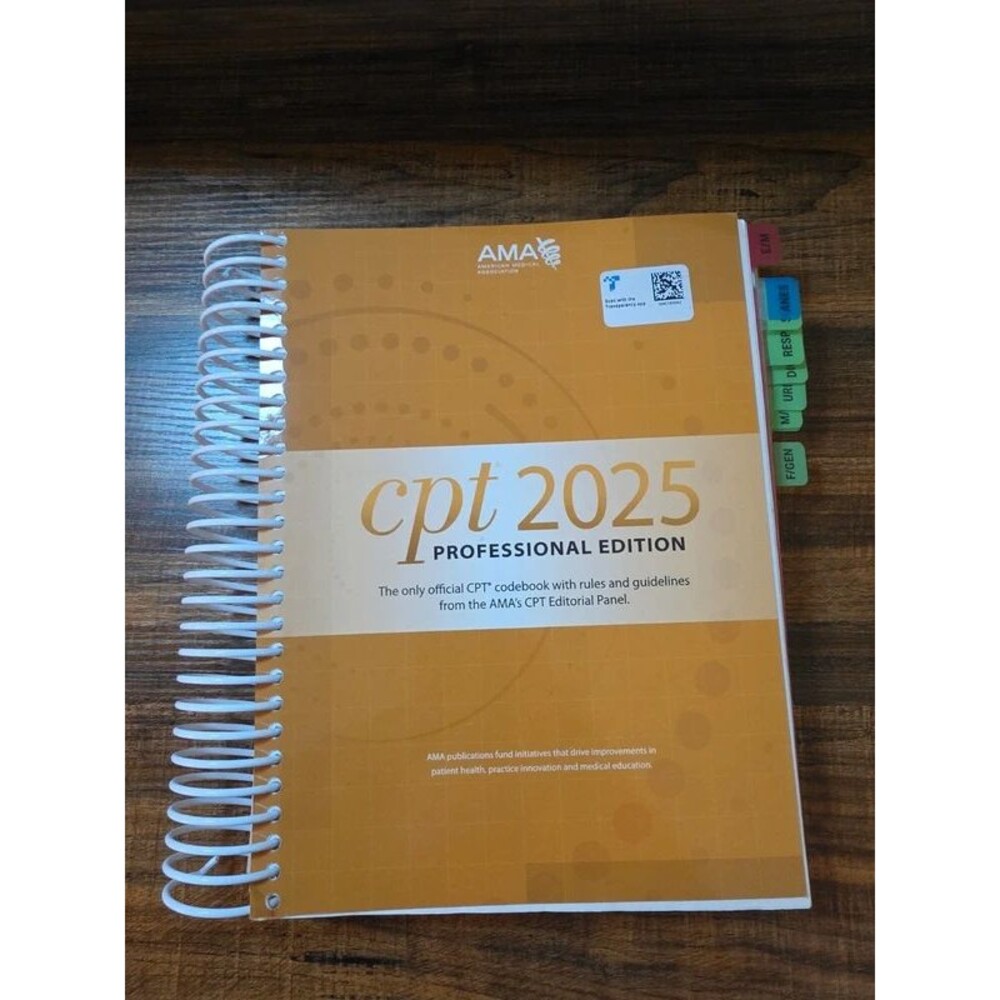 CPT 2025 Professional Edition Codebook With Rules & Guidelines AMA Association